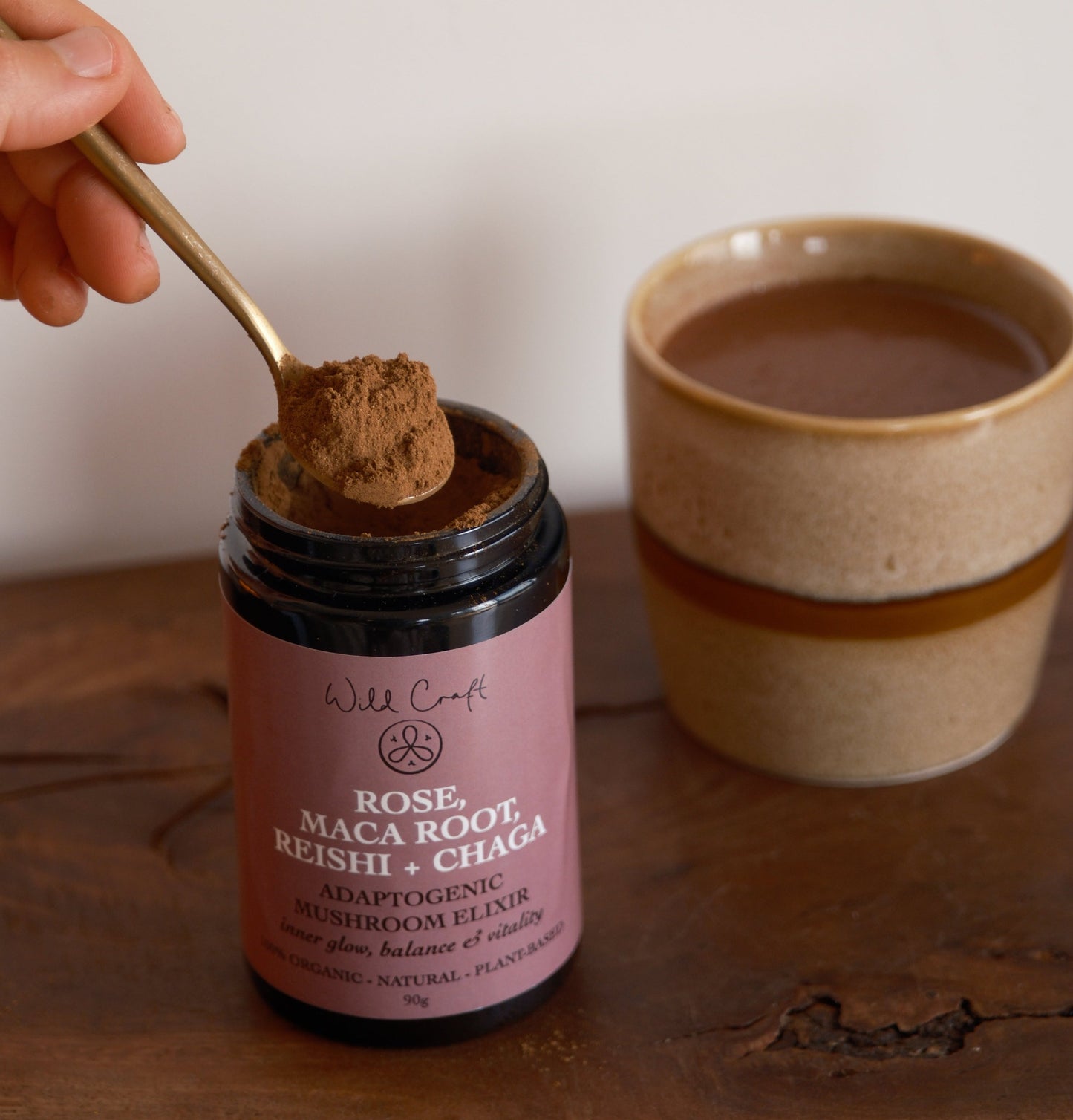 Rose, Maca, Reishi & Chaga Mushroom Elixir ~ Inner glow, balance & vitality