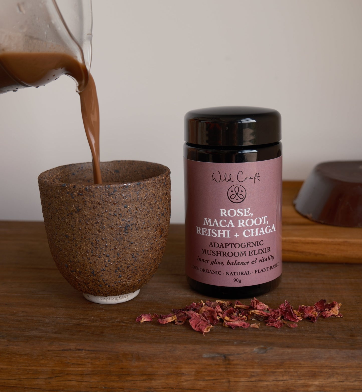 Rose, Maca, Reishi & Chaga Mushroom Elixir ~ Inner glow, balance & vitality